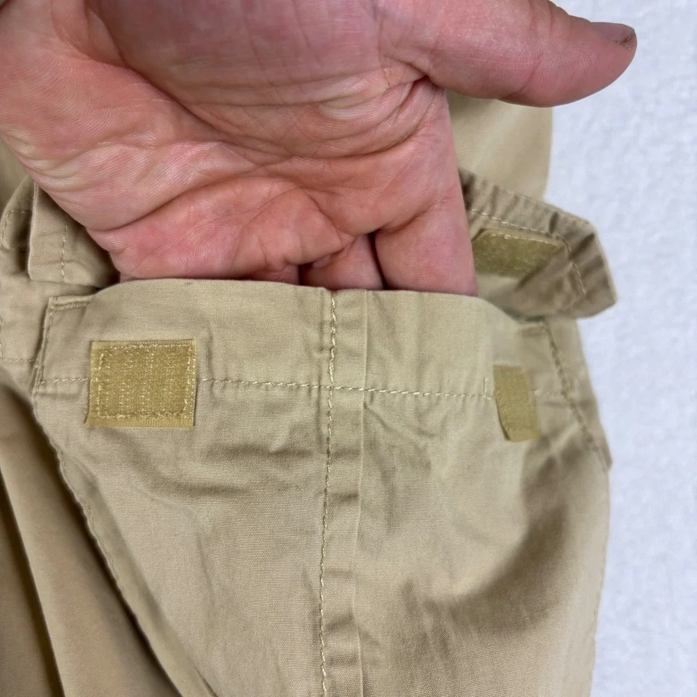 Mens Tan Cotton Twill‎ Cargo Shorts Casual Outdoor Utility Khaki Size 40